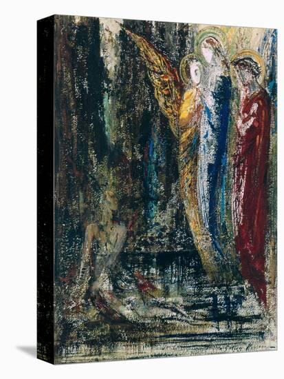 Job and the Angels, circa 1890-Gustave Moreau-Premier Image Canvas