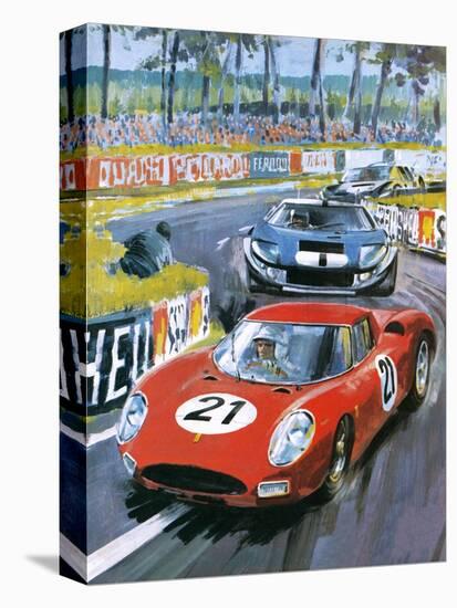 Jochen Rindt Driving a 250 Lm Ferrari-Graham Coton-Premier Image Canvas