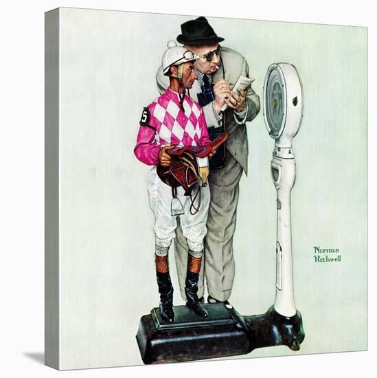 "Jockey Weighing In", June 28,1958-Norman Rockwell-Premier Image Canvas