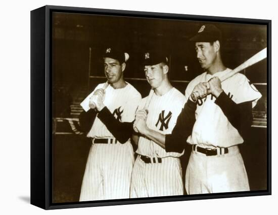 Joe DiMaggio, Mickey Mantle and Ted Williams, 1951-null-Stretched Canvas