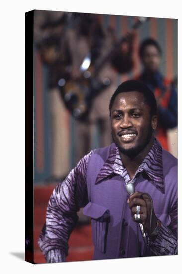 Joe Frazier Singing with His Band Joe Frazier and the Knockouts on Don Rickles Show, 1971-John Shearer-Premier Image Canvas