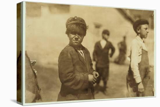 Joe (Jose) Mello, Aged 8 or 9 Works as a Mill Sweeper in New Bedford, Massachusetts, 1911-Lewis Wickes Hine-Premier Image Canvas