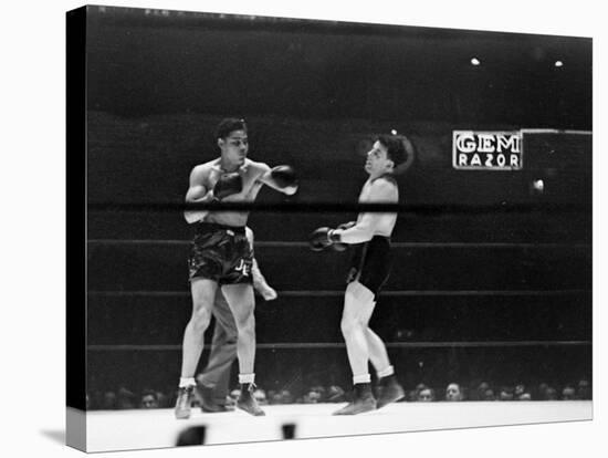 Joe Louis, Negro Boxer Fighting Perry-Peter Stackpole-Premier Image Canvas