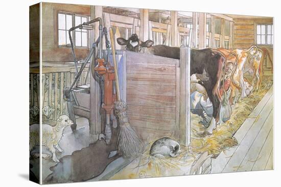 Johana Milking the Cows-Carl Larsson-Premier Image Canvas