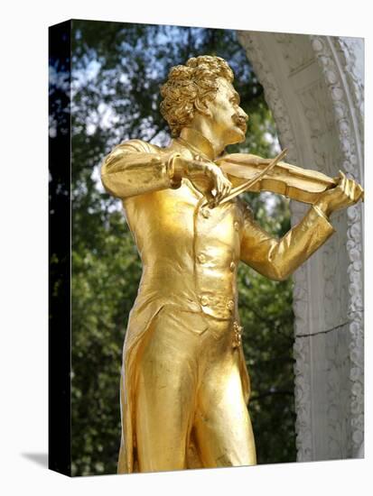 Johann Strauss Statue at Stadtpark, Vienna, Austria, Europe-Hans Peter Merten-Premier Image Canvas