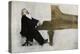 Johannes Brahms at the Piano-null-Premier Image Canvas