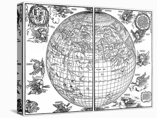Johannes Stabius Map of the World, 1515-Albrecht Durer-Premier Image Canvas