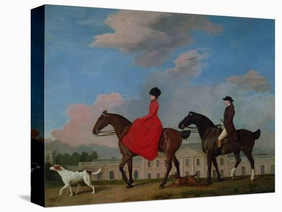 John and Sophia Musters Riding at Colwick Hall, 1777-George Stubbs-Premier Image Canvas