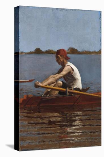 John Biglin in a Single Scull, 1874-Thomas Cowperthwait Eakins-Premier Image Canvas