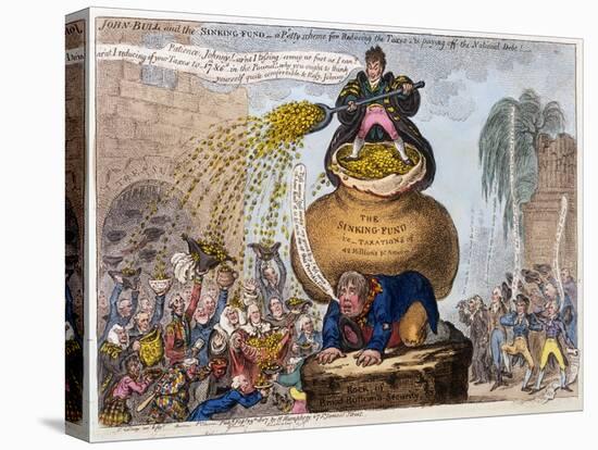 John Bull and the Sinking Fund-James Gillray-Premier Image Canvas