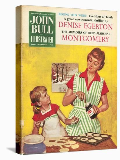 John Bull, Mothers and Daughters Baking Mince Pies Magazine, UK, 1958-null-Premier Image Canvas