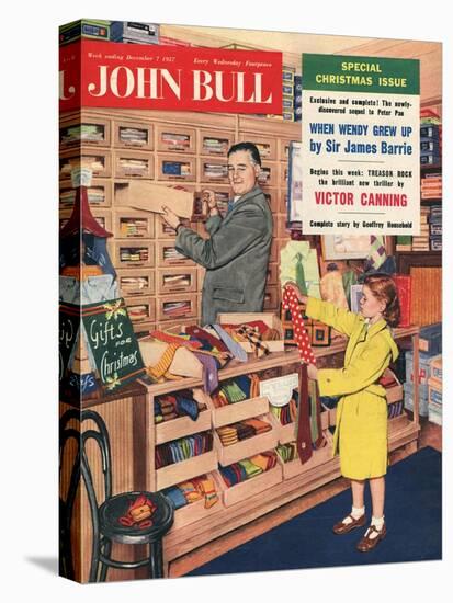 John Bull, Ties Salesman Salesmen Girls Gifts Shopping Mens Magazine, UK, 1957-null-Premier Image Canvas