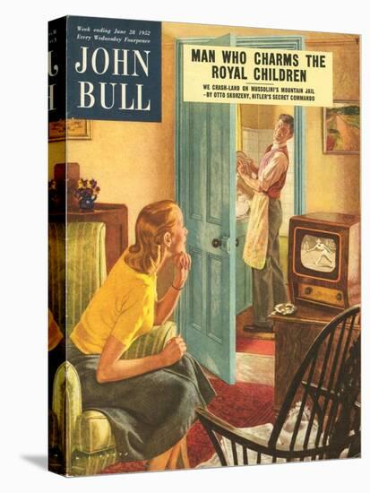 John Bull, Watching Televisions Washing the Dishes Washing-Up Up Magazine, UK, 1950-null-Premier Image Canvas