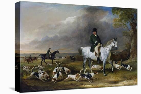 John Burgess of Clipstone, Nottinghamshire, on a Favourite Horse, with His Harriers-John Ferneley-Premier Image Canvas