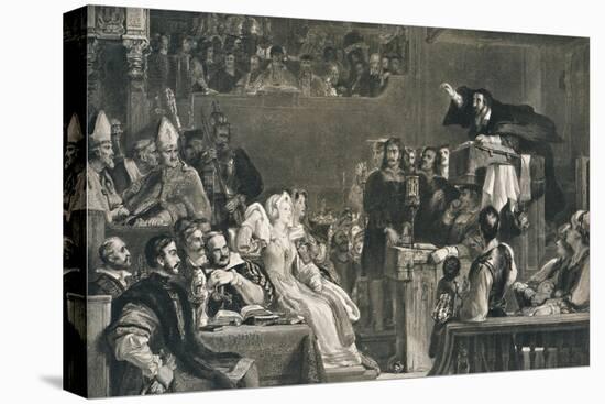 'John Knox Preaching before the Lords of the Congregation, 10 June 1559', c1827, (1912)-David Wilkie-Premier Image Canvas