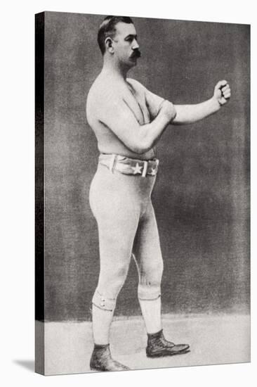 John L Sullivan, American boxer, c1898-Unknown-Stretched Canvas