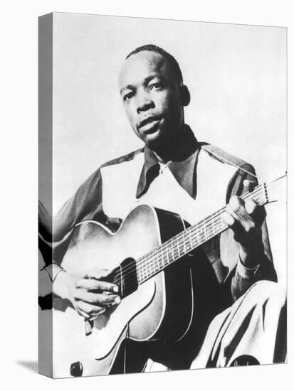 John Lee Hooker (1917-2001) American Blues Guitarist Here in 1947-null-Stretched Canvas