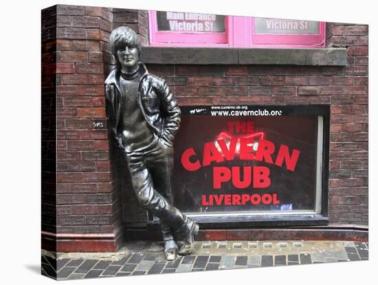 John Lennon Sculpture, Mathew Street, Liverpool, Merseyside, England, United Kingdom, Europe-Wendy Connett-Premier Image Canvas