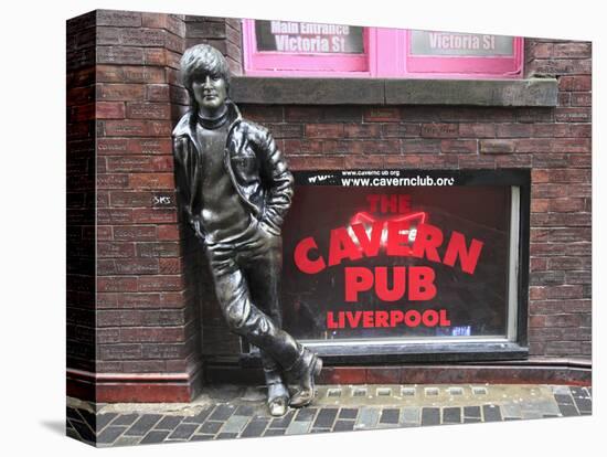 John Lennon Sculpture, Mathew Street, Liverpool, Merseyside, England, United Kingdom, Europe-Wendy Connett-Premier Image Canvas