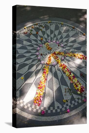 John Lennon Tribute in Strawberry Fields in Central Park, New York-null-Premier Image Canvas