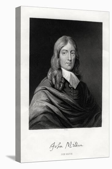 John Milton, English Poet, 19th Century-W Holl-Premier Image Canvas