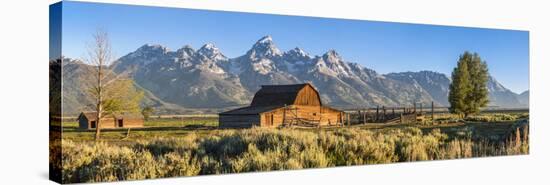 John Moulton Historic Barn, Mormon Row, Grand Teton National Park, Wyoming, Usa-Peter Adams-Premier Image Canvas