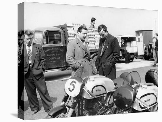 John Surtees with Norton Motorcycles, 1954-null-Premier Image Canvas