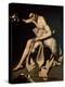 John the Baptist Playing with a Lamb-Michelangelo Merisi da Caravaggio-Premier Image Canvas