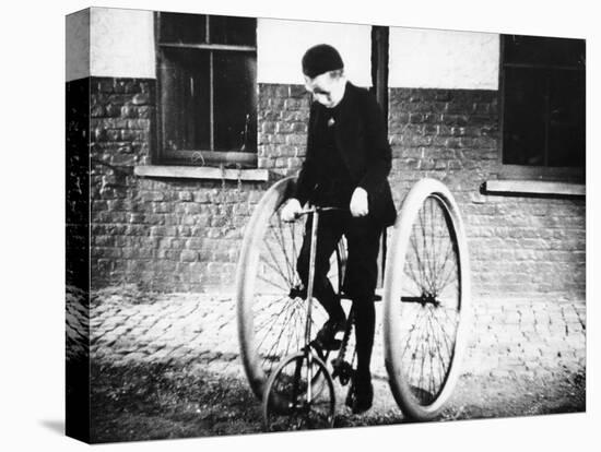 Johnny Dunlop Riding His Tricycle with Rubber Tyres, 1888-null-Premier Image Canvas