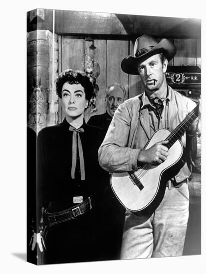 Johnny Guitar, Joan Crawford, Sterling Hayden, 1954-null-Stretched Canvas