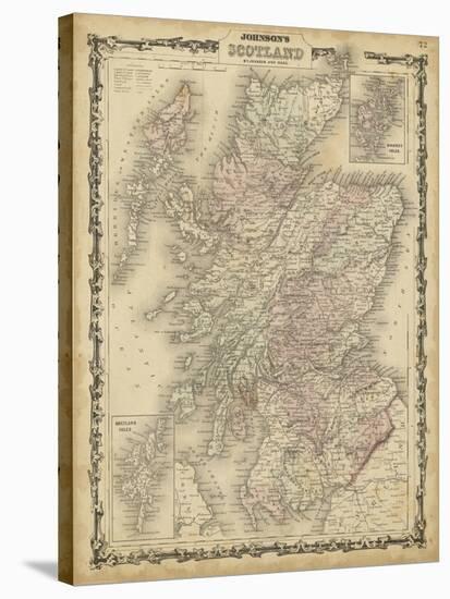 Johnson's Map of Scotland-null-Stretched Canvas