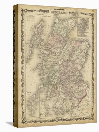 Johnson's Map of Scotland-null-Stretched Canvas