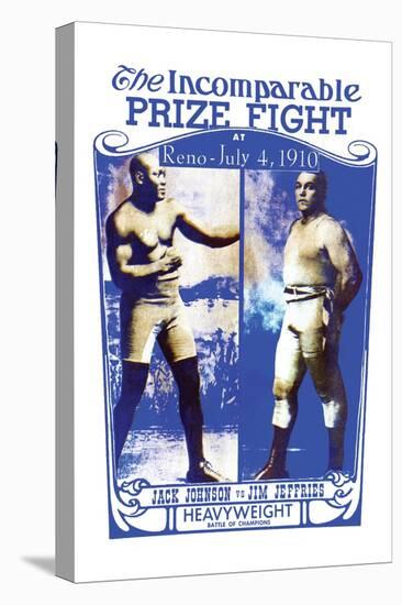 Johnson Vs. Jeffries "The Incomparable Prize Fight"-null-Stretched Canvas