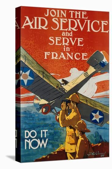 Join the Air Service and Serve in France Recruiting Poster-J. Paul Verrees-Premier Image Canvas