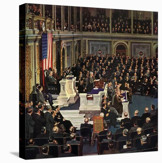"Joint Session of Congress", January 7, 1950-John Falter-Premier Image Canvas