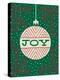 Jolly Holiday Ornaments Joy-Michael Mullan-Stretched Canvas