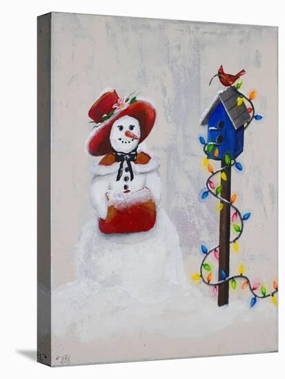 Jolly Snow Woman-Tiffany Hakimipour-Stretched Canvas