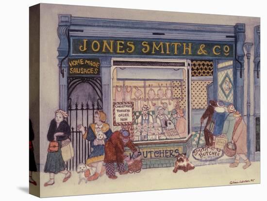 Jones Smith & Co., Butcher's Shop-Gillian Lawson-Premier Image Canvas