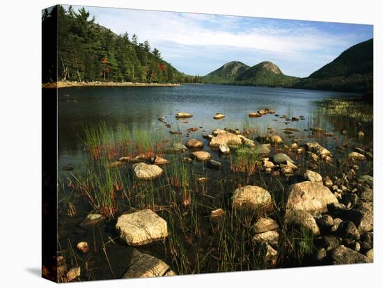 Jordan Pond and the Bubbles Mountain, Acadia National Park, Maine, USA-Adam Jones-Premier Image Canvas