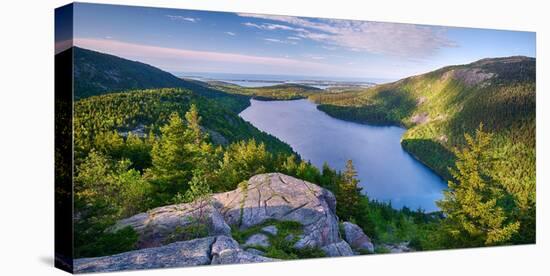 Jordan Pond from the North Bubble, Acadia National Park, Maine, USA-null-Premier Image Canvas