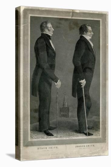 Joseph and Hiram Smith, Pioneers of Mormonism-S Maudsley-Stretched Canvas