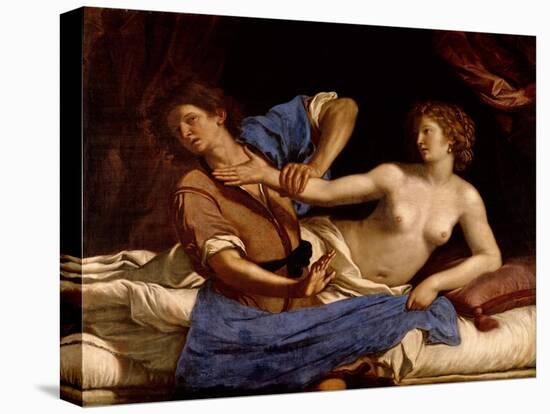 Joseph and the Wife of Potiphar, circa 1649-Guercino (Giovanni Francesco Barbieri)-Premier Image Canvas