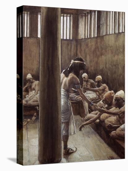 Joseph Distributes Bread in Prison-James Jacques Joseph Tissot-Premier Image Canvas