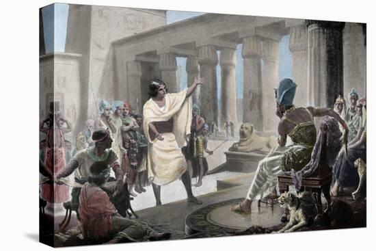 Joseph Interpreting the Pharaoh's Dream. Genesis 41:25-26. 19th Century. Coloured-null-Premier Image Canvas