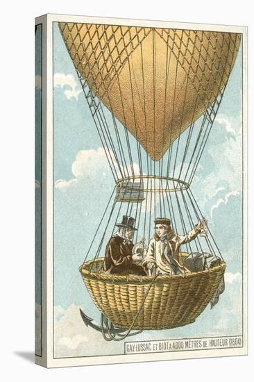 Joseph Louis Gay-Lussac and Jean-Baptiste Biot in a Balloon at an Altitude of 4000 Metres, 1804-null-Premier Image Canvas