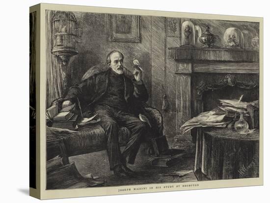 Joseph Mazzini in His Study at Brompton-Henry Woods-Premier Image Canvas