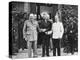 Joseph Stalin, Harry Truman, and Winston Churchill at the Potsdam Conference-null-Stretched Canvas