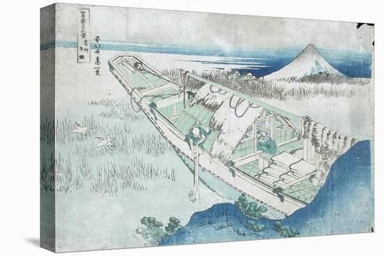 Joshu, Ushibori, Hetachi Provinces from the Series Thirty Six Views of Fuji, 19th century-Katsushika Hokusai-Premier Image Canvas