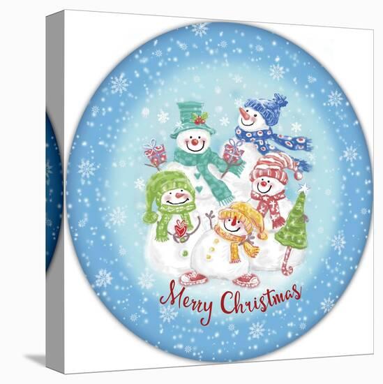 JP3645-Christmas Snowmen-Jean Plout-Premier Image Canvas