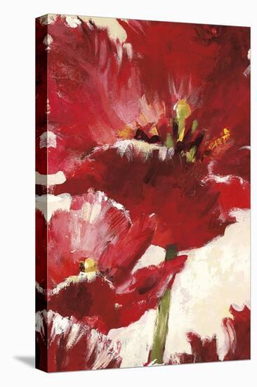 Jubilant Red Tulip Panel 2-Brent Heighton-Stretched Canvas